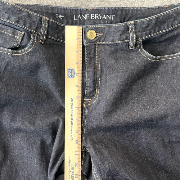 LANE BRYANT Jeans Womens 18 Dark Wash Mid Rise Stretch Boot Cut EUC Regular - Picture 11 of 15